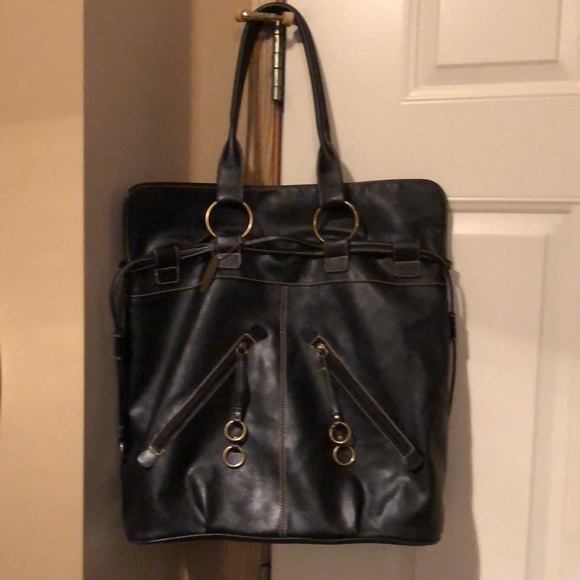 TODAY ONLY:CHINESE LAUNDRY Large Shoulder Black Bag - Picture 11 of 11